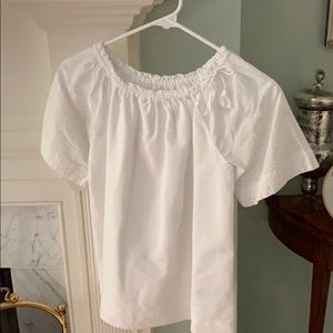 Pretty white Crew Cuts cotton top